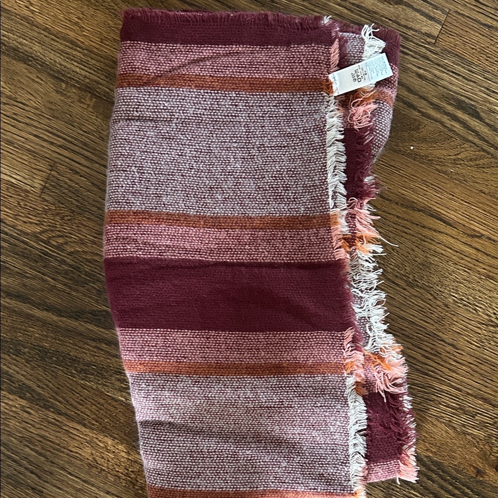 Old Navy Burgundy and Pink Scarf
